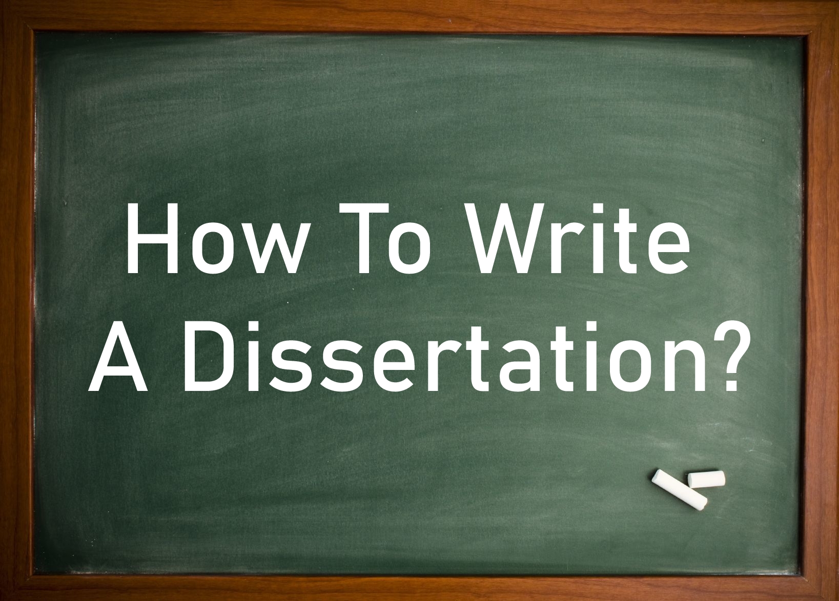 use dissertation in the sentence